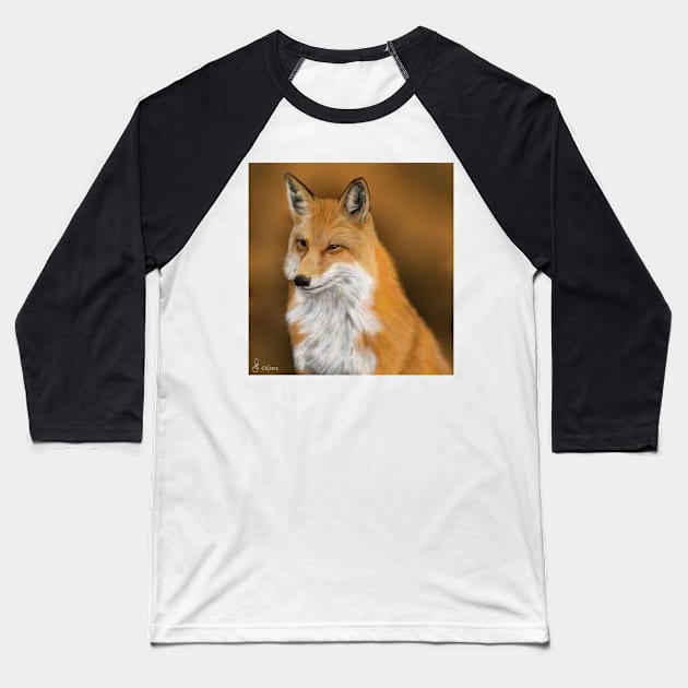 Fox Baseball T-Shirt by Saryetta